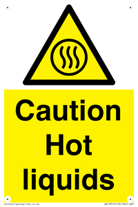 Caution hot liquids
